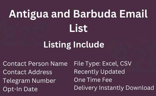Antigua and Barbuda Email List