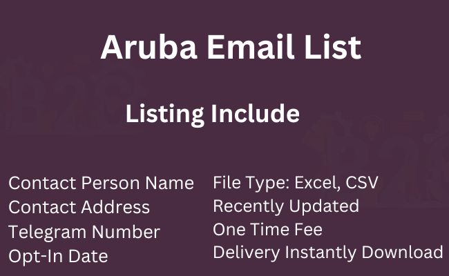 Aruba Email List
