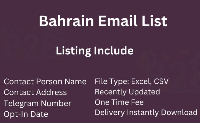Bahrain Email List