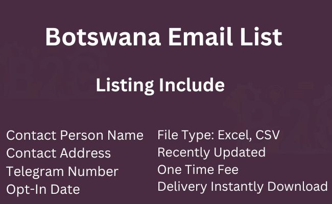 Botswana Email List