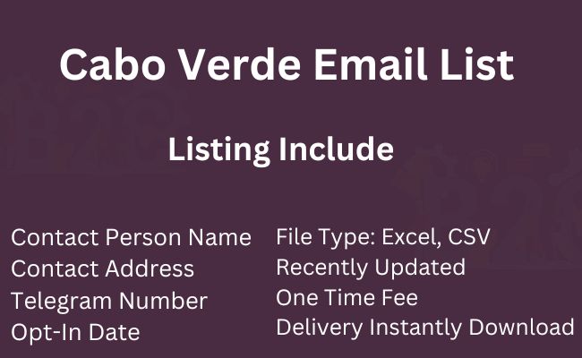 Cabo Verde Email List