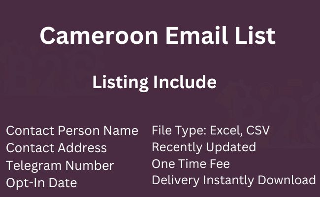 Cameroon Email List