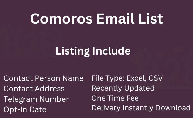 Comoros Email List