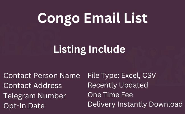 Congo Email List