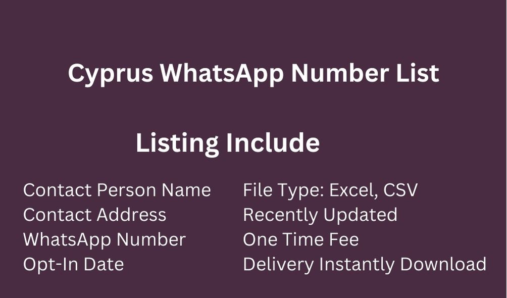 Cyprus whatsapp number list