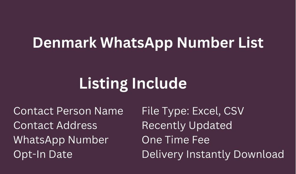 Denmark whatsapp number list