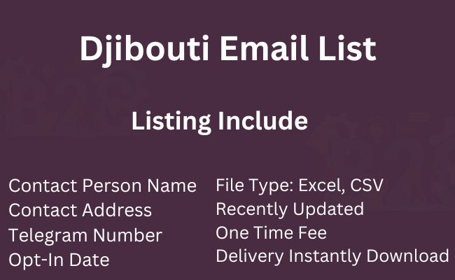 Djibouti Email List