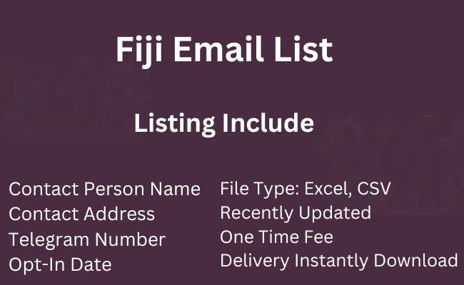 Fiji Email List