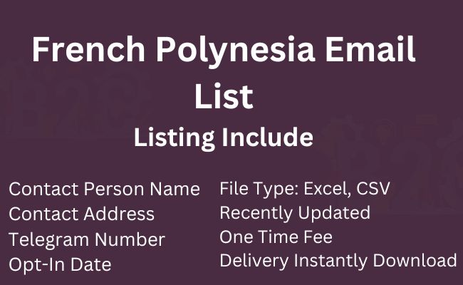 French Polynesia Email List