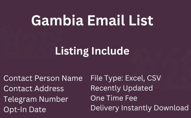 Gambia Email List