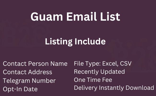 Guam Email List