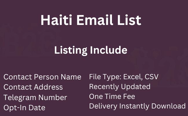Haiti Email List