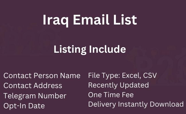 Iraq Email List