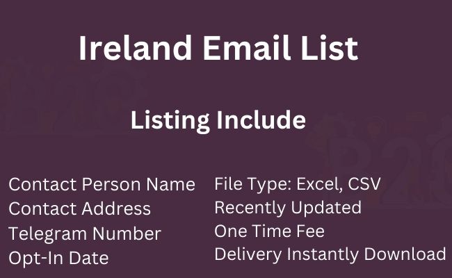 Ireland Email List