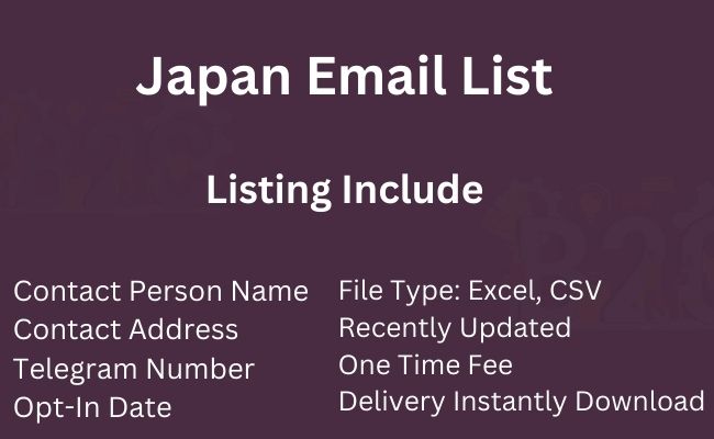 Japan Email List