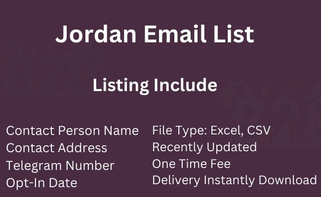 Jordan Email List