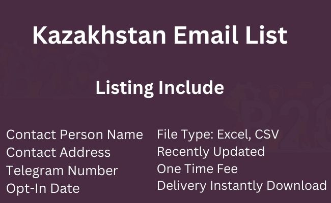 Kazakhstan Email List