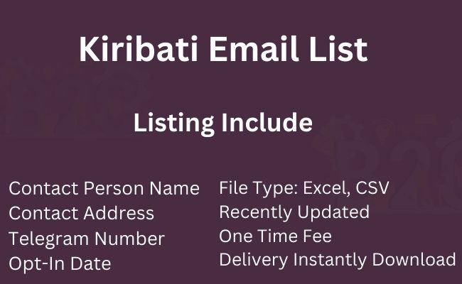 Kiribati Email List