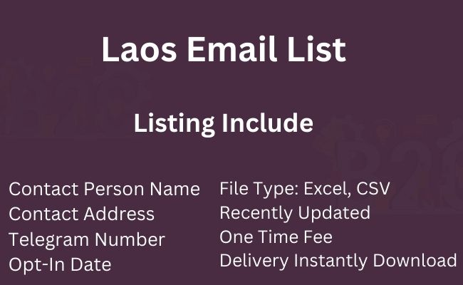Laos Email List