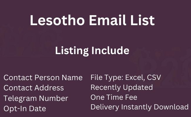 Lesotho Email List