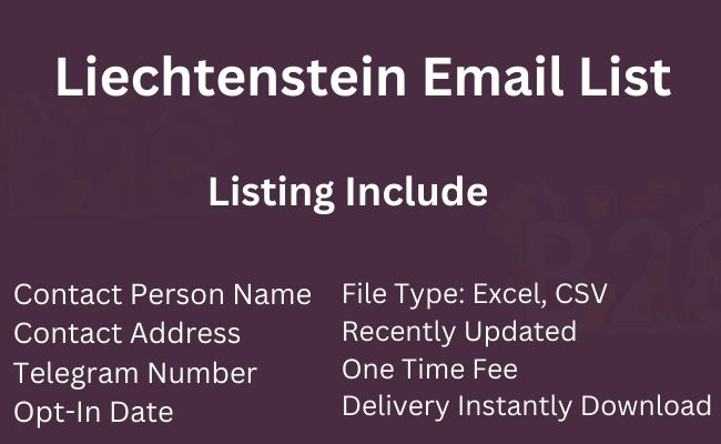 Liechtenstein Email List