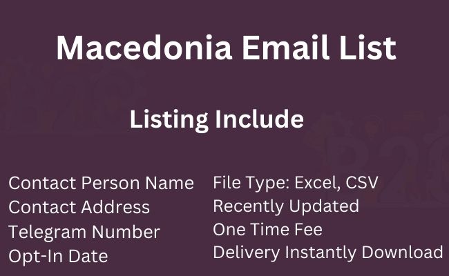 Macedonia Email List