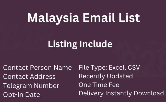 Malaysia Email List