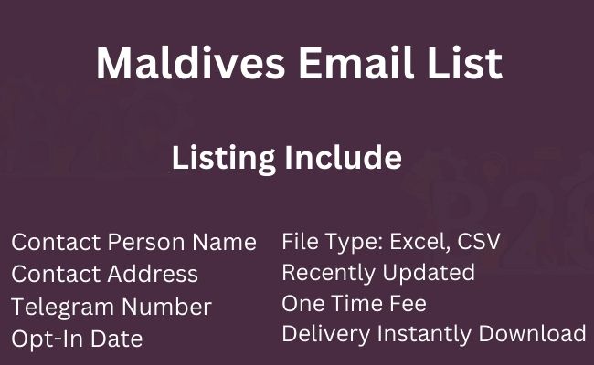 Maldives Email List