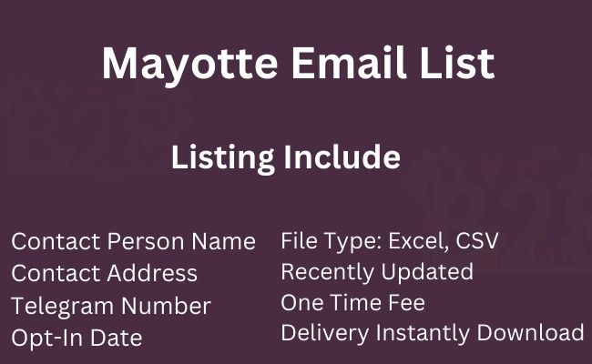 Mayotte Email List