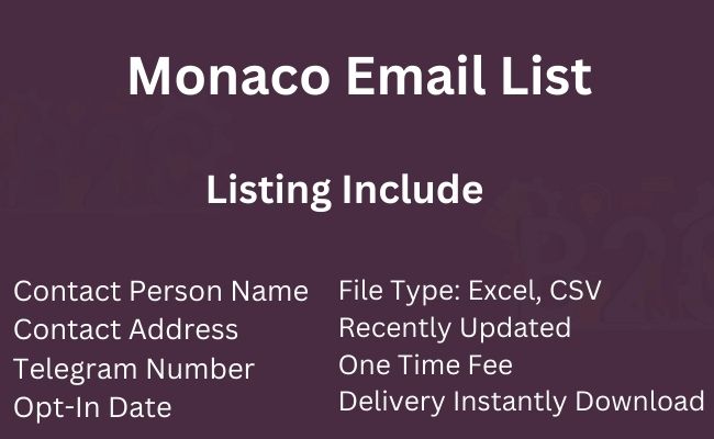 Monaco Email List