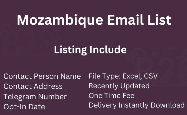 Mozambique Email List