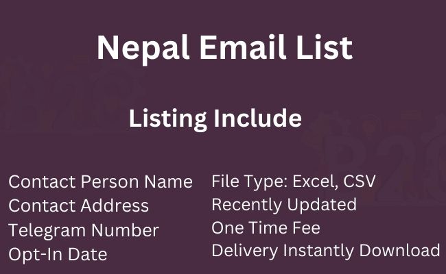 Nepal Email List