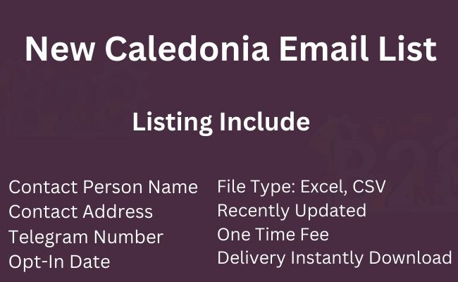 New Caledonia Email List