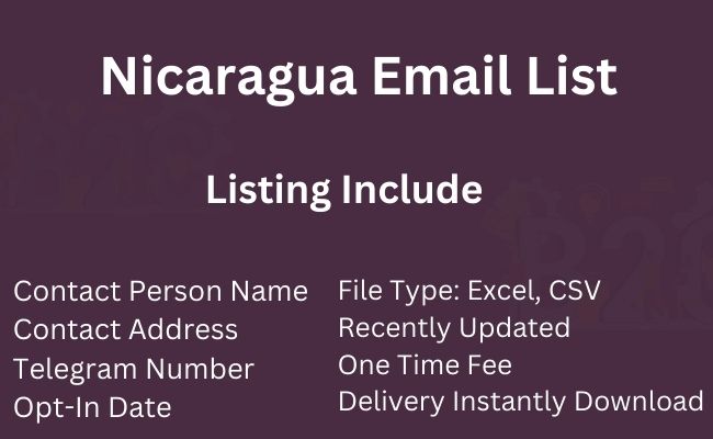 Nicaragua Email List