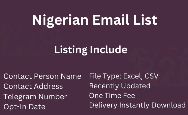 Nigerian Email List