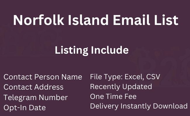 Norfolk Island Email List