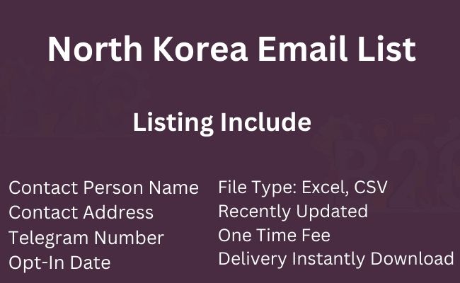 North Korea Email List