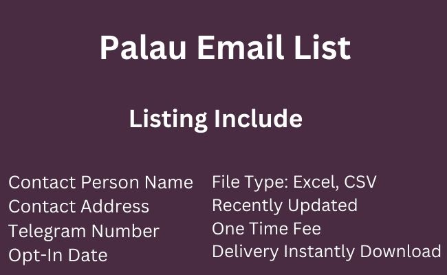 Palau Email List