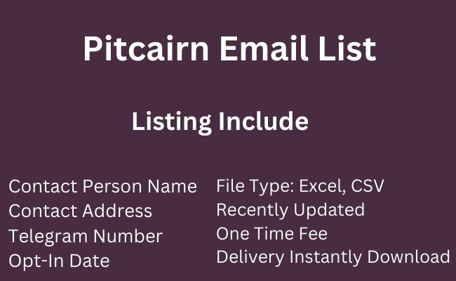 Pitcairn Email List
