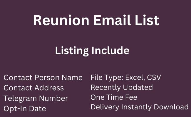 Reunion Email List