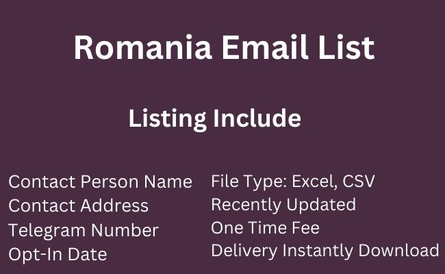 Romania Email List