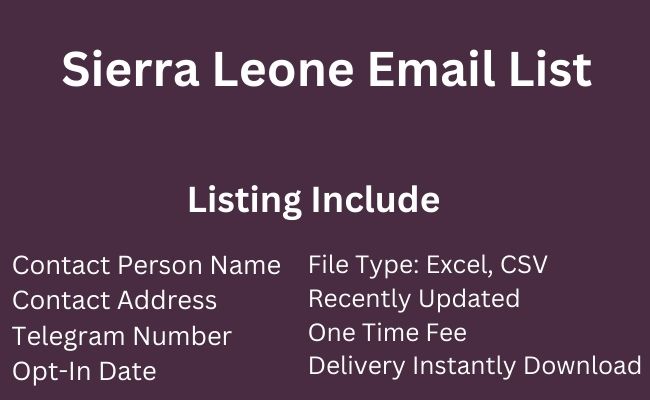 Sierra Leone Email List