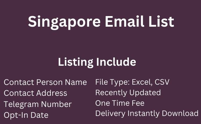 Singapore Email List