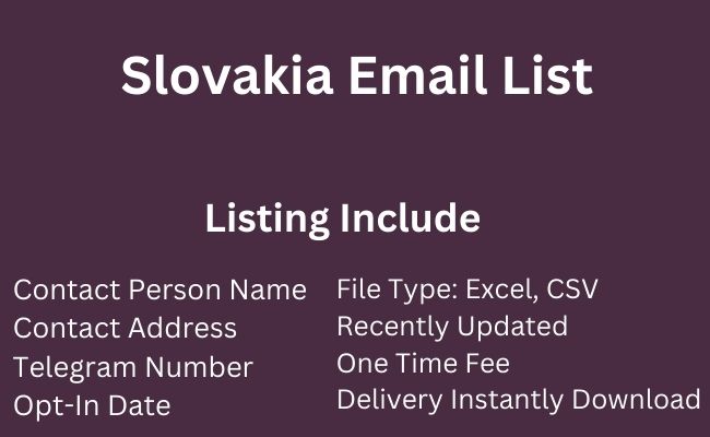 Slovakia Email List
