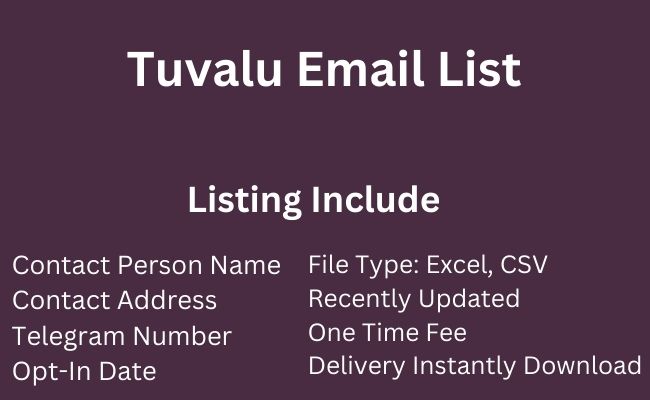 Tuvalu Email List