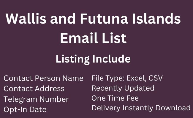 Wallis and Futuna Islands Email List