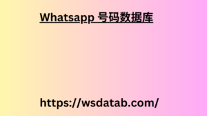 Whatsapp 号码数据库