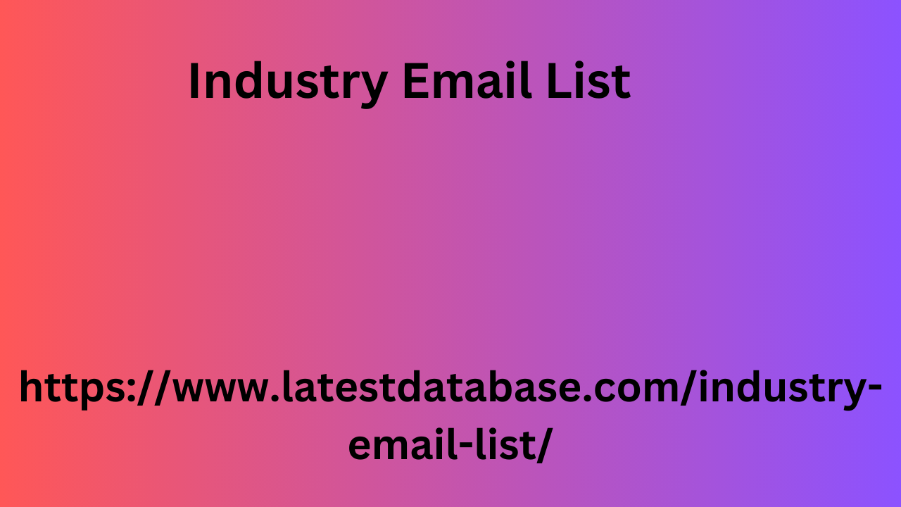 Industry Email List