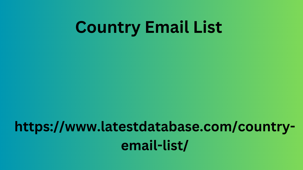 Country Email List