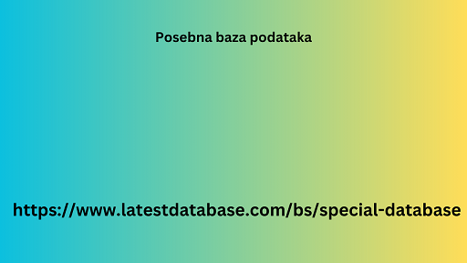 posebna baza podataka